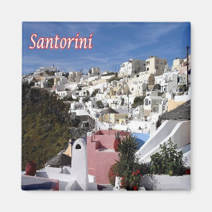 zGR089 SANTORINI Firostefani, Griechenland, Kühlsc Magnet
