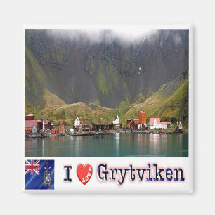 zGS008 GRYTVIKEN I Liebe, South Georgia S.S. Kühls Magnet