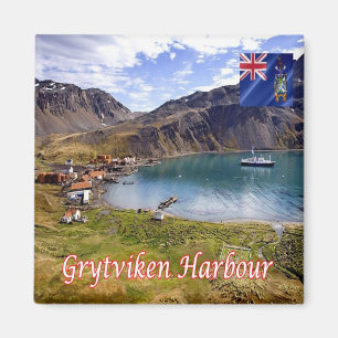 zGS009 GRYTVIKEN INSELN, South Georgia S.S.Kühlsch Magnet