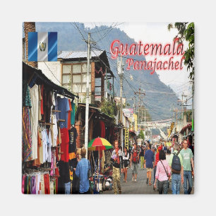 zGT018 GUATEMALA, Panajachel Market, Kühlschrank Magnet