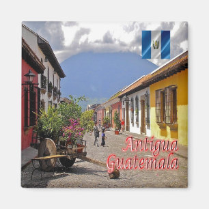 zGT022 ANTIGUA, Calle del Arco, Guatemala, Kühlsch Magnet
