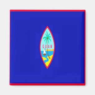 zGU001 GUAM FLAG, Ozeanien, Kühlschrank Magnet