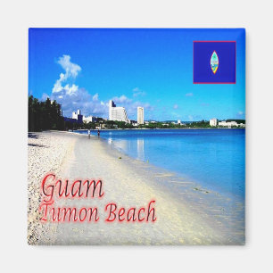 zGU004 GUAM, TUMON Beach, Ozeanien, Kühlschrank Magnet