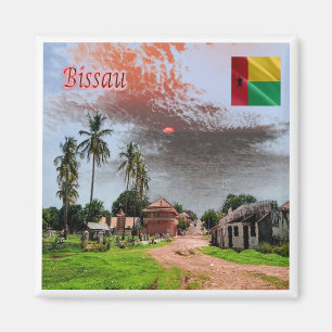 zGW006 BISSAU, Guinea Bissau, Afrika, Kühlschrank Magnet