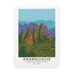 Zhangjiajie National Forest China Wandern Ristoran Magnet