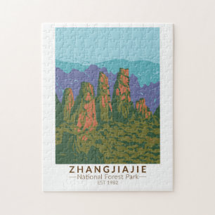 Zhangjiajie National Forest China Wandern Ristoran Puzzle