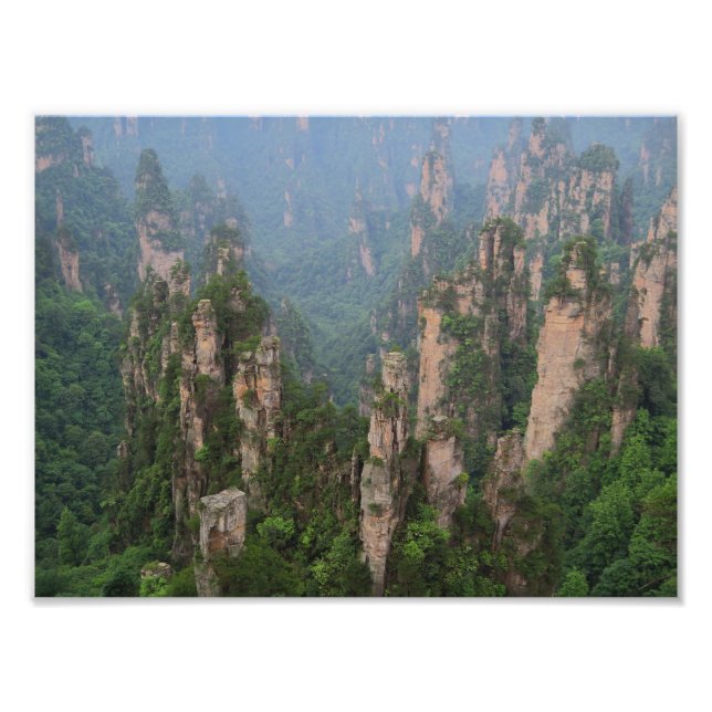 Zhangjiajie National Forest Park Foto Paper (Vorne)