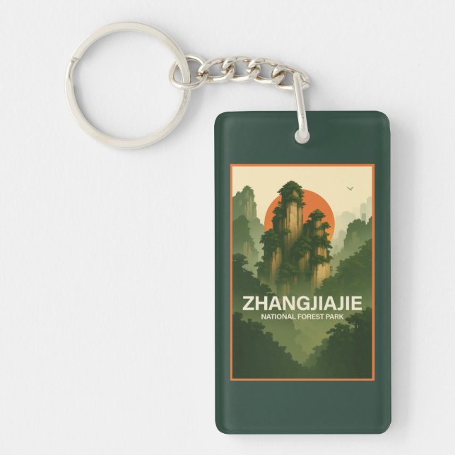 Zhangjiajie National Forest Park Schlüsselanhänger (Vorderseite)