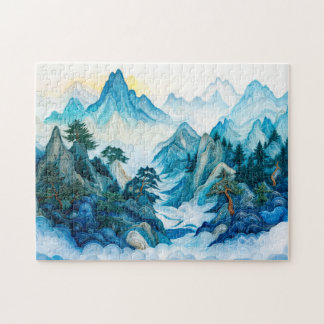 Zhangjiajie Nebelberge im Quilling-Stil Puzzle