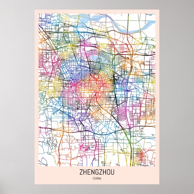 Zhengzhou China Poster (Vorne)