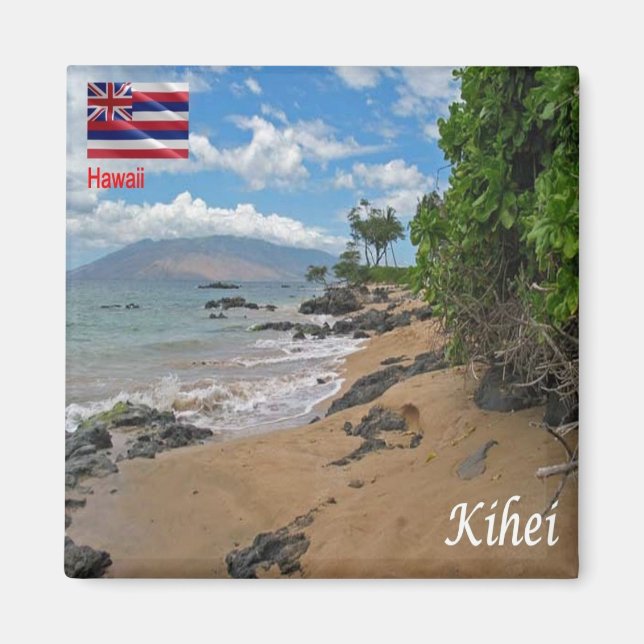 ZHI005 KIHEI, HAWAII, Panorama, Ozeanien, Kühlschr Magnet (Vorne)