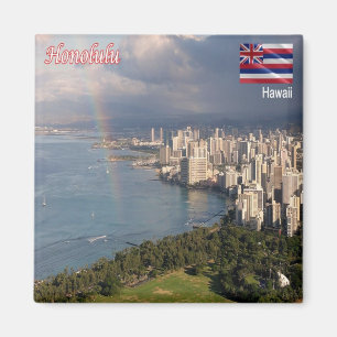 zHI010 HONOLULU, HAWAII, Sea View, Ozeanien, Kühls Magnet
