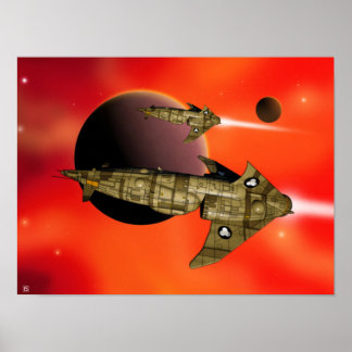 Zhodani Trader Ship Poster 'Distant Shoes 1'