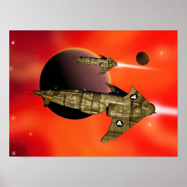 Zhodani Trader Ship Poster 'Distant Shoes 1' (Vorne)