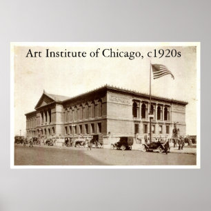 ZHR0038, Kunst-Institut von Chicago, c1920s Poster