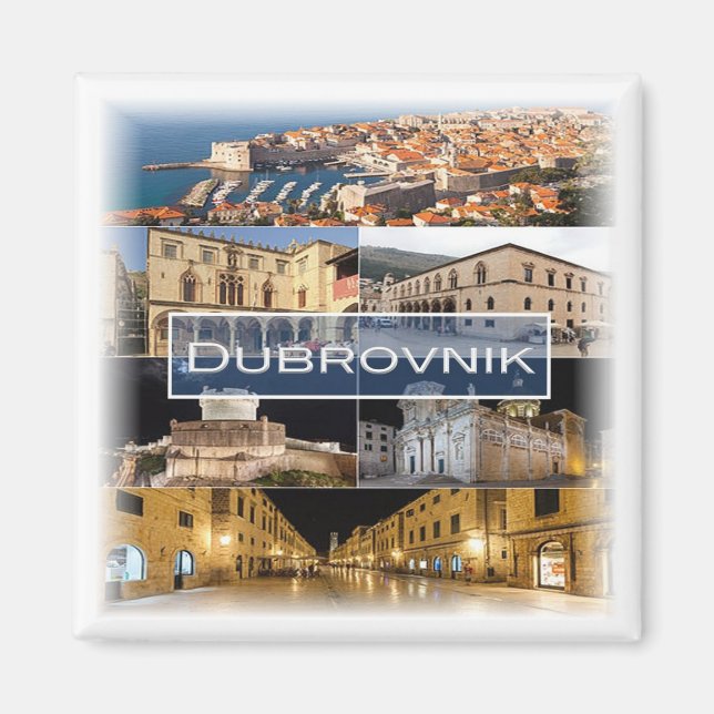 zHR003 DUBROVNIK - Kroatien - Kühlschrank Magnet (Vorne)