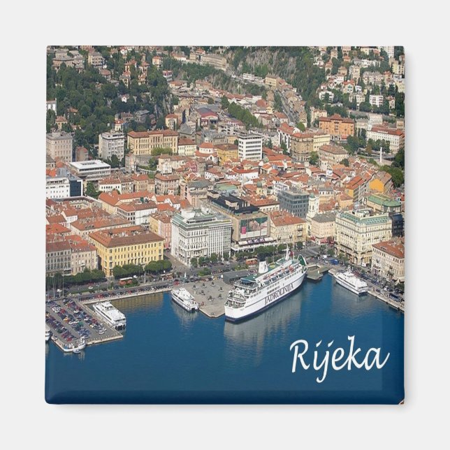 zHR005 RIJEKA Kroatien, Kühlschrank Magnet (Vorne)