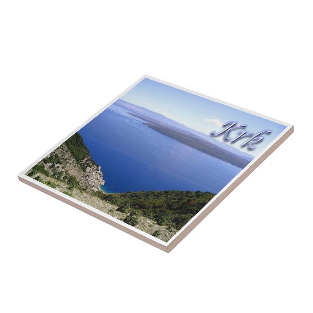 zHR014 KRK, CRES, Kroatien Fliese (Seite)