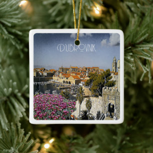 zHR019 DUBROVNIK, Kroatien, Keramikornament