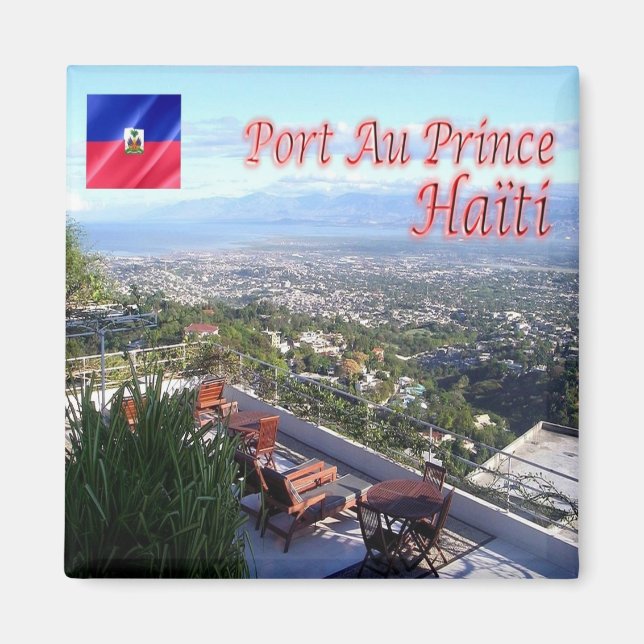 zHT003 PORT AU PRINCE, Haiti, Amerika, Kühlschrank Magnet (Vorne)