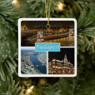 zHU003 BUDAPEST Ungarn, Keramikornament