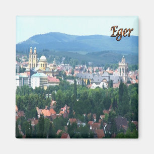 zHU004 EGER Panorama, Ungarn, Kühlschrank Magnet