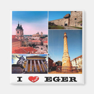 zHU006 EGER I Liebe - Mosaik - Ungarn - Kühlschran Magnet