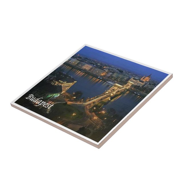 zHU008 BUDAPEST, Ungarn, Budapest, Fliese (Seite)