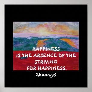 Zhuangzi Zitat - Poster