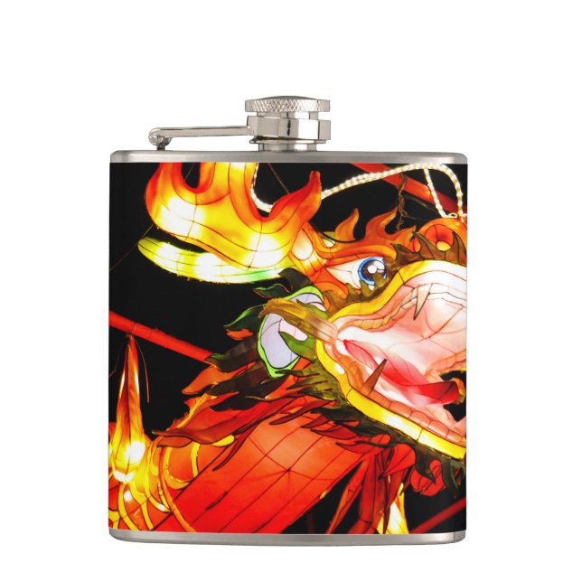 Zhulong Feuerdrache  Flachmann (Vorderseite)