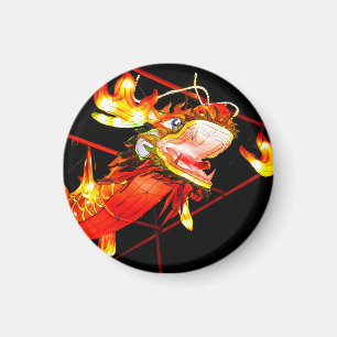 Zhulong-Feuerdrache Magnet