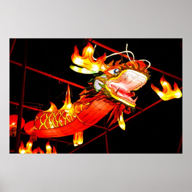 Zhulong-Feuerdrache  Poster (Vorne)