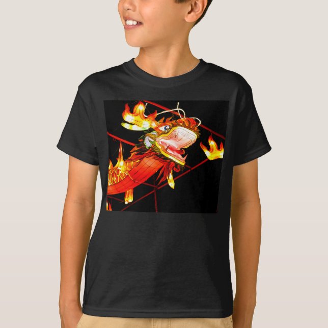 Zhulong Feuerdrache  T-Shirt (Vorderseite)
