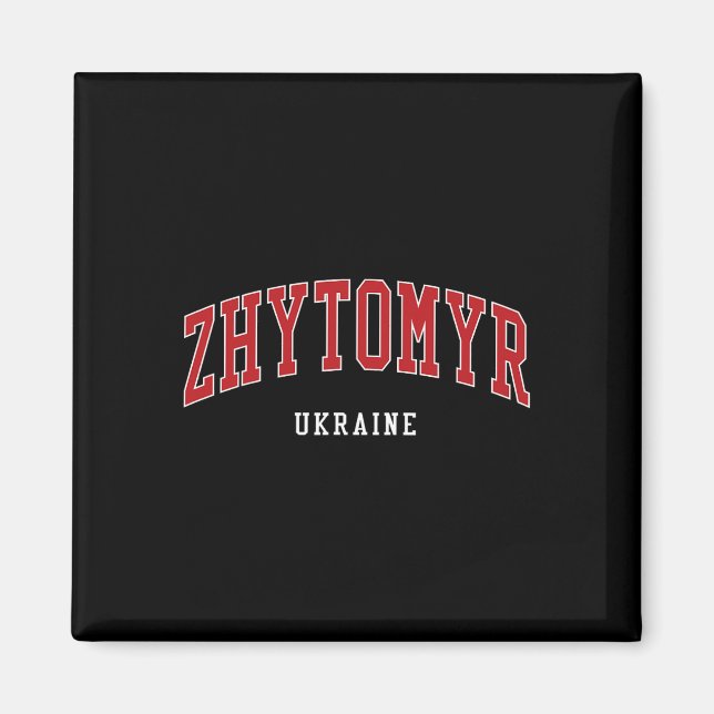 Zhytomyr Ukraine College University Style  Magnet (Vorne)
