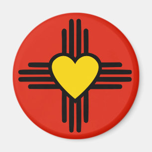 Zia-Herz-Symbol Magnet