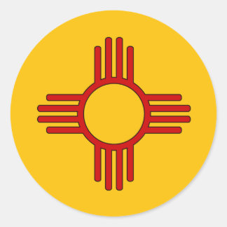 Zia Runder Aufkleber