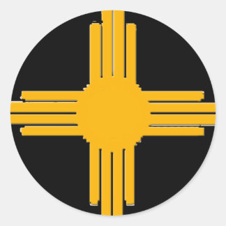 Zia Runder Aufkleber