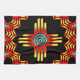 Zia Sonne - Zia Pueblo - New Mexico Handtuch