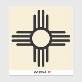 Zia Sun Black  Aufkleber