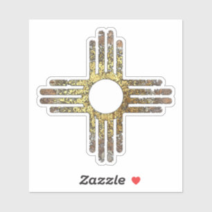 Zia Sun Symbol Aufkleber