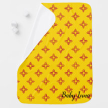 Zia Symbol Red and Yellow Individuelle Name Baby B