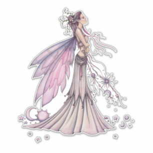 Ziarre Fairy Fantasy Kunst Illustration Aufkleber