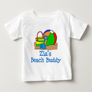 Zias Beach Buddy Niedliches Design Baby T-shirt