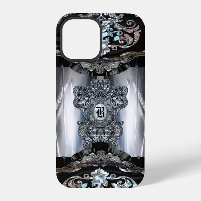 Zibacho Elegant Monogram  iPhone Hülle (Rückseite)