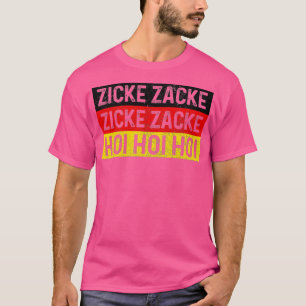 Zicke Zacke Hoi Oktoberfest Deutsches Flag Party F T-Shirt