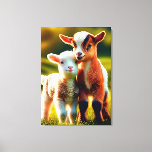 Zicklein Leinwanddruck (Vorderseite)