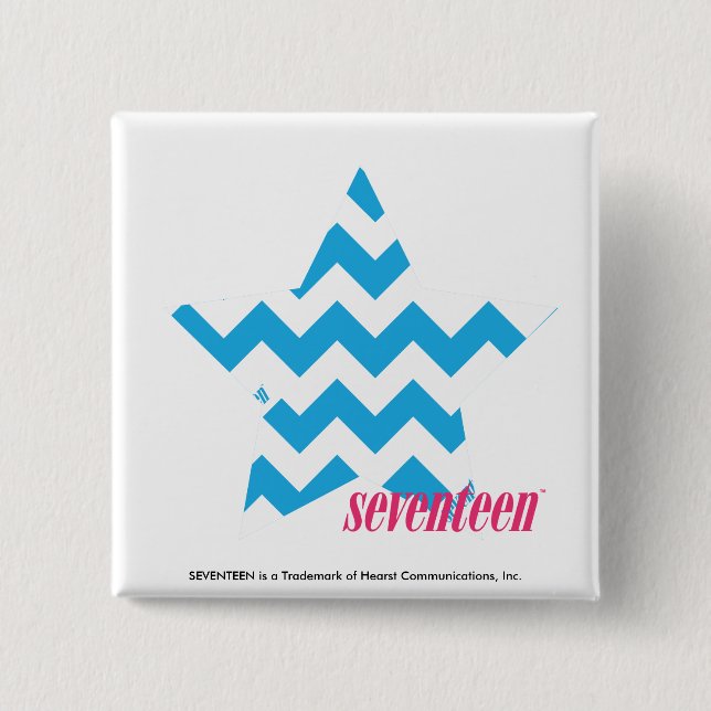 Zickzack-Aqua 2 Button (Vorderseite)