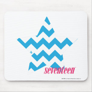 Zickzack-Aqua 2 Mousepad