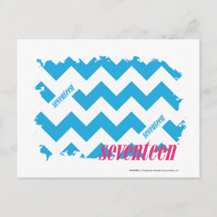 Zickzack-Aqua 3 Postkarte