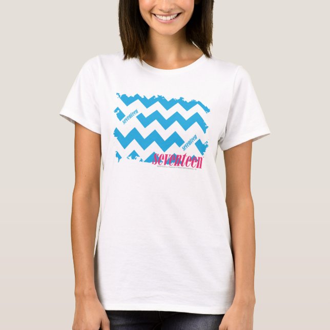 Zickzack-Aqua 3 T-Shirt (Vorderseite)